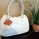 White Spring Summer Sunday Handbag Medium Size