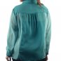 Two Tone Chiffon Blouses Semi-Sheer Color and Size Choice