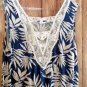 Cute Simple Summer Top with Lace size Large Oversized