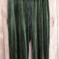 Olive Green Velvet Leggings Rich Color size choice S M or L
