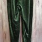 Olive Green Velvet Leggings Rich Color size choice S M or L
