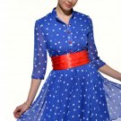 Happy Day Dress Red White Blue size M or XL