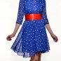 Happy Day Dress Red White Blue size M or XL