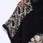 Black Oversized Designer Shirt Gold Foil Skull fits 34"-44" bust OS