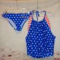 2pc Tankini Swimsuit Patriotic Theme size Large (fits like a Medium)