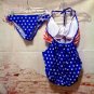 2pc Tankini Swimsuit Patriotic Theme size Large (fits like a Medium)