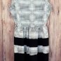 Dress Pretty Classic Office School or Shopping Black n White size Large