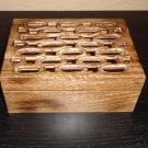 Potpourri Handcrafted Carved Mango Wood Unique Box with Filigree Hinged Lid