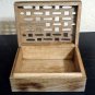Potpourri Handcrafted Carved Mango Wood Unique Box with Filigree Hinged Lid