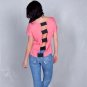Block Colors Cut Out Back Top size choice S M L or XL