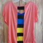 Block Colors Cut Out Back Top size choice S M L or XL