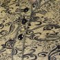 Black and Gold Blouse Easy Fit Size Choice L or XL