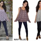 Abstract Dots Sleeveless Printed Tops Choice Color and Size