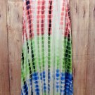 So you! Tie Dye Maxi Skirt MultiColors with Fold Over Waist size M or L