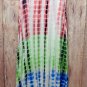 So you! Tie Dye Maxi Skirt MultiColors with Fold Over Waist size M or L
