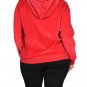 Velour Hoodies Red or Black Plus Size 1X or 2X