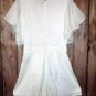 Romper Cream Chiffon Stunning Cocktail Romper size Sm or Lg