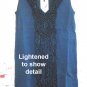 Knit Designer Dress Royal Purple or Deep Teal with Macrame Embellishment