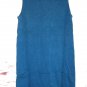 Knit Designer Dress Royal Purple or Deep Teal with Macrame Embellishment