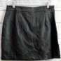 Black Faux Leather Front Zipper Pockets size Small