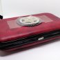 Brick Red Silver Star Clutch Wallet Purse with the Lone Star State