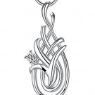 Elegant Rhinestone with Sliver Plated Water Drop Pendant Necklace