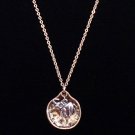 Lucky Elephant Necklace and Earring Set Alloy Gold and Silver