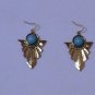 Earrings  Art Deco Theme with Large Center Bead