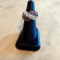 Designer Bold Cocktail Ring Rhinestone Colors Amethyst vary to Purple