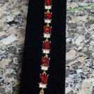 Red and White Crystal Bracelet Gorgeous Beautiful