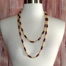 Mocha and Coffee Bead 56in Necklace