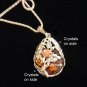 High End Rose Gold Victorian Style Large Pendant