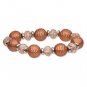Bracelet, Stretch, Acrylic, Glass Bead Color Choice Autumn Color or Spring Color