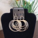 Gold or Silver Nestled Hoop inside hoop inside hoop 24 hoop Earrings