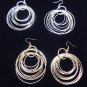 Gold or Silver Nestled Hoop inside hoop inside hoop 24 hoop Earrings