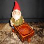 Gnome Guard With Wheelbarrow Ceramic by Home Accents Not just for Candles!