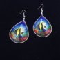 Tropical Fish Earrings Large Hand Crafted in Peru Multi-color