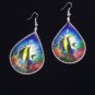 Tropical Fish Earrings Large Hand Crafted in Peru Multi-color