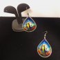 Tropical Fish Earrings Large Hand Crafted in Peru Multi-color