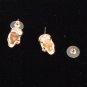 Gold Skull Earrings or Are They Alien Skulls Maybe Cross Breed!? Angry Face
