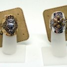 Large Owl or Flower Metal Ring Must See