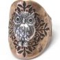 Large Owl or Flower Metal Ring Must See
