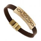 Unisex Spanish Cristiano (Christian) 8" Bracelet with 2 Fish 100% Cristiano