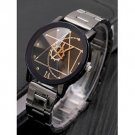 Men's Fashion Watch Wristwatch Gear Geometric Steel Band Quartz