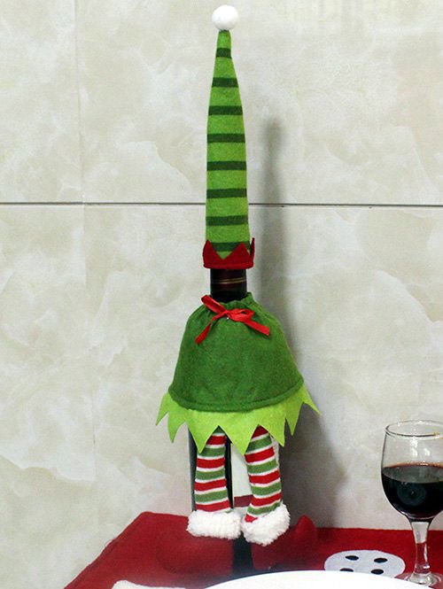 Christmas Elf Red Wine Bottle Cover Limited Supply Left in Stock!!