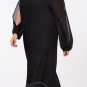 Sexy Elegant Black ALL SHEER Chiffon Jumpsuit with 2 Different Looks Dancer