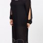 Sexy Elegant Black ALL SHEER Chiffon Jumpsuit with 2 Different Looks Dancer