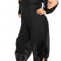 Sexy Elegant Black ALL SHEER Chiffon Jumpsuit with 2 Different Looks Dancer