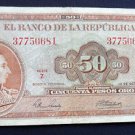 BANKNOTE COLOMBIA 50 PESOS 1967-SUCRE P402 REF CO-523