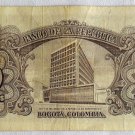 BANKNOTE COLOMBIA 20 PESOS 1965 SERIE O VF SCARCE REF CO-507